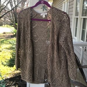 Coldwater Creek Crocheted Cardigan